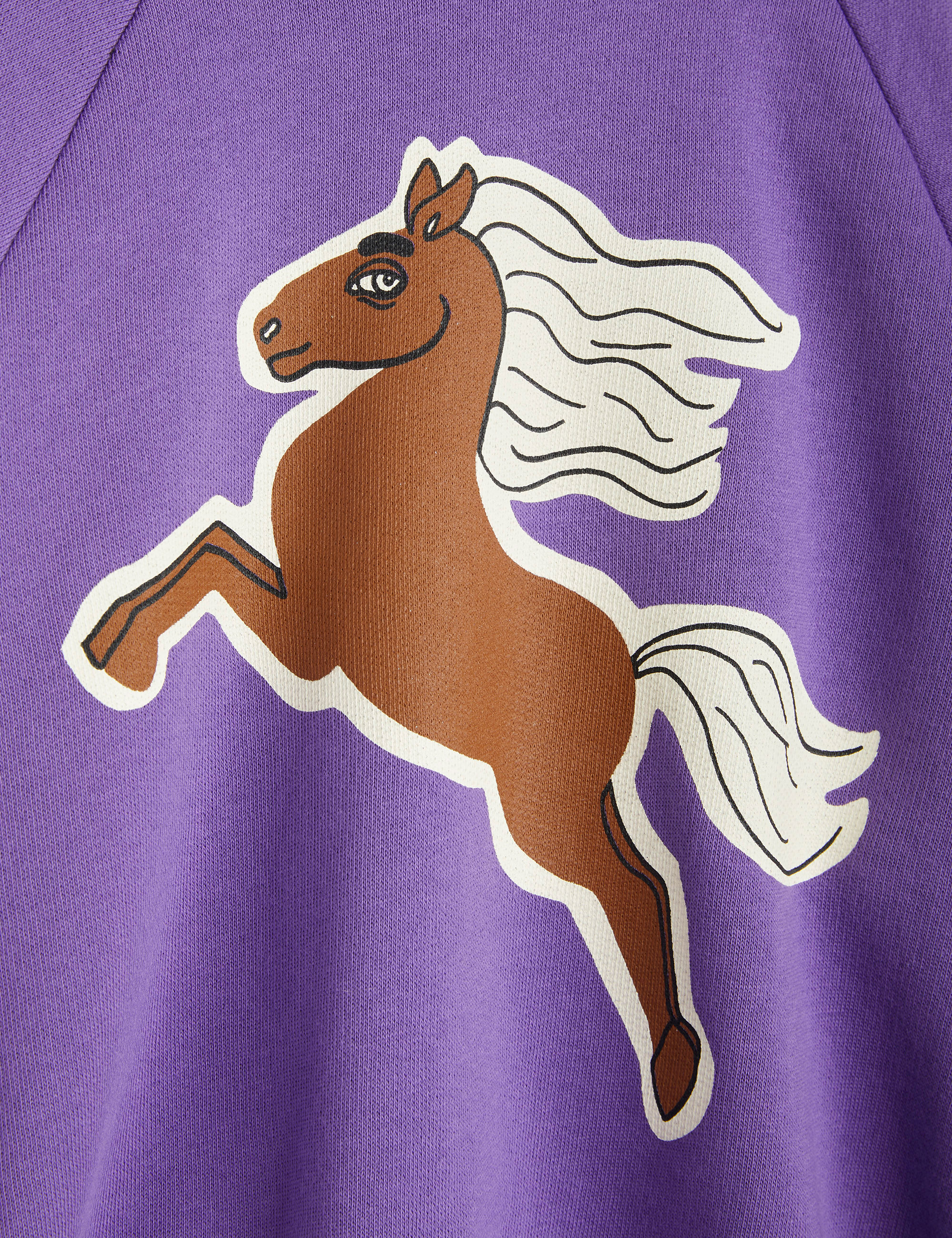 Sweatshirt Horses Purple
