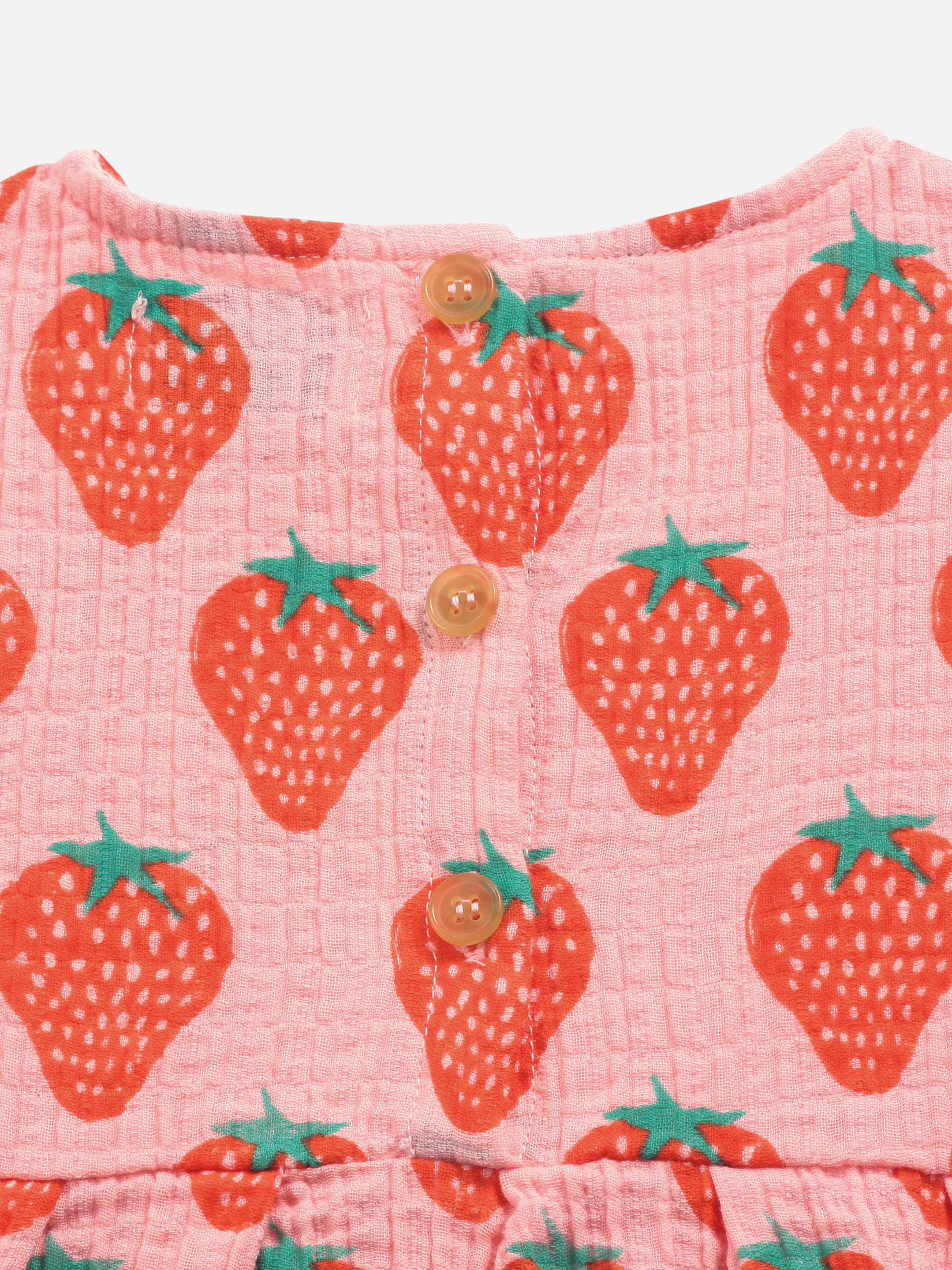 Kleid Strawberry all over woven