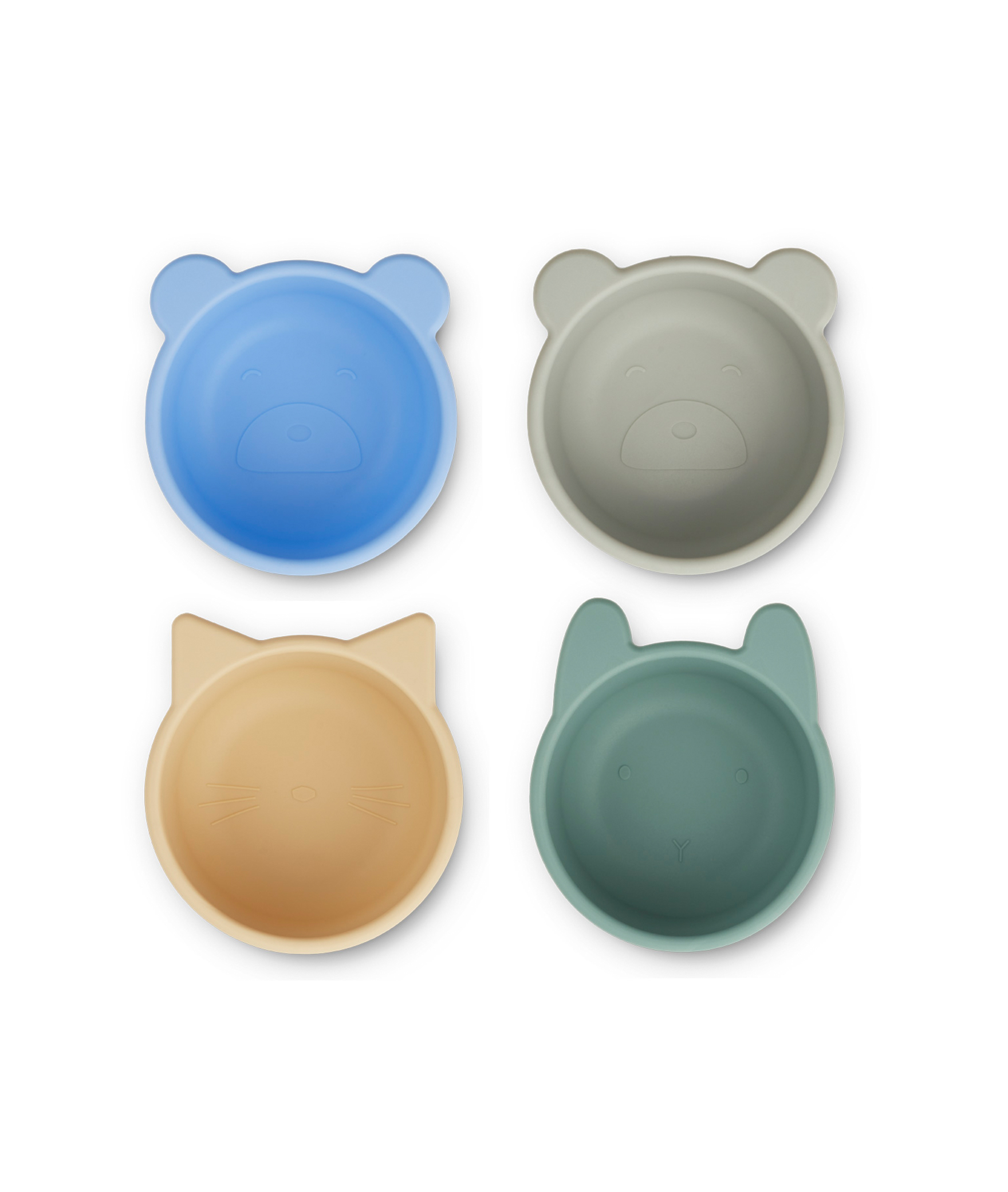 Bowls SILICONE 4-PACK PEPPERMINT MULTI MIX