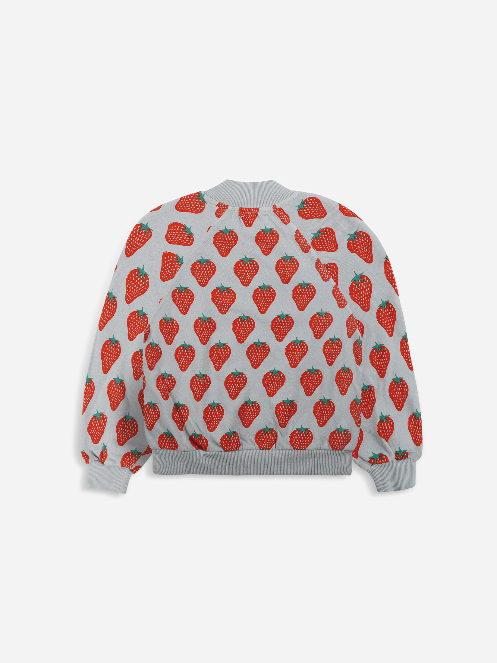 Sweatshirt zipped Strawberry all over