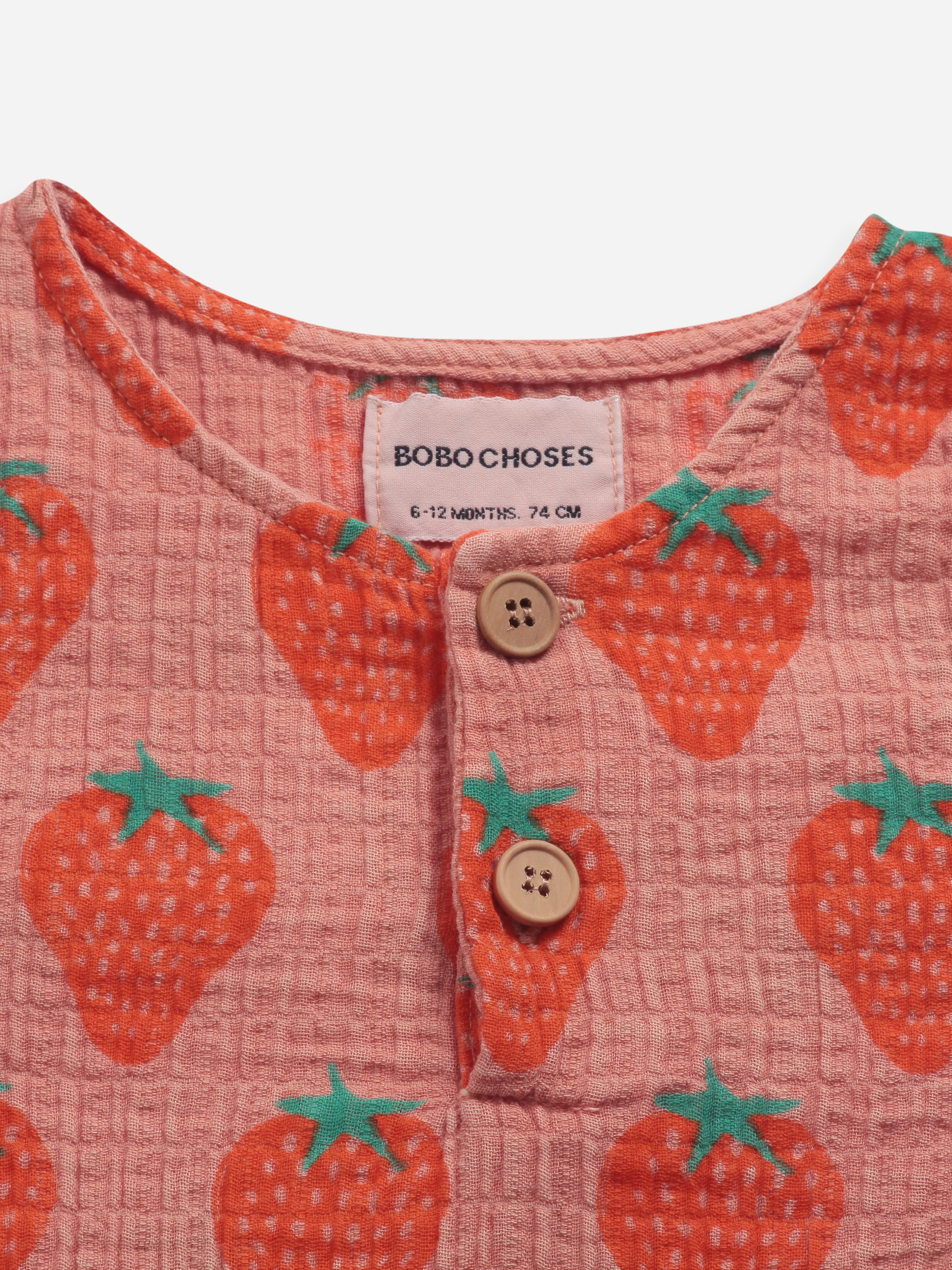  Playsuit Strawberry all over woven 