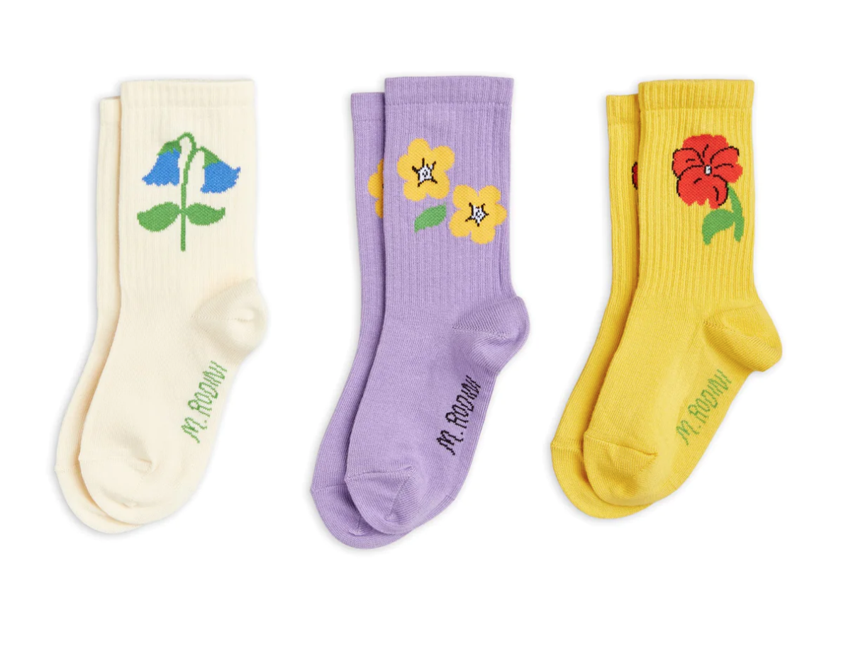 Socken 3-Pack flowers